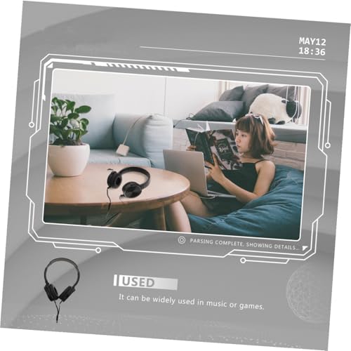 1pc Noise Reduction Headset Microphone Lightweight Over-Ear Gaming Headset for and Stylish Design Comfortable Fit for Music and Gaming
