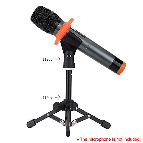Mini Mic Stand Mini Foldable Desktop Tabletop Tripod Microphone Mic Stand Holder