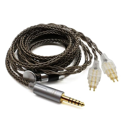 Youkamoo 4.4mm Balanced Audio Upgrade Cable 6ft/1.8m Compatible with Sennheiser HD600 HD650 HD660S HD660S2 HD580 HD58X HD6XX Headphones Silver Plated Braided