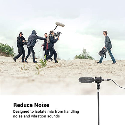 SmallRig Microphone Shock Mount Cold Shoe Pinch for Camera Shoe Boompole | Compatible with camera shoe mounts and boompoles
