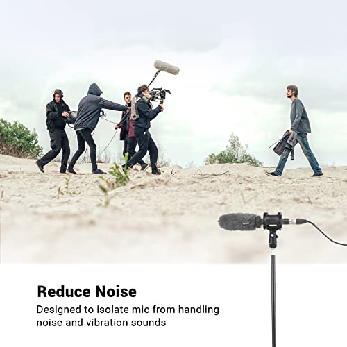 SmallRig Microphone Shock Mount with Cold Shoe+Lightweight Cold Shoe Top Handle