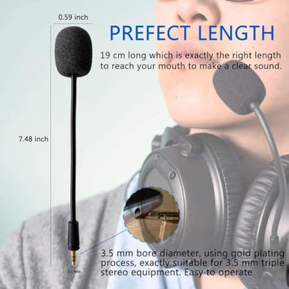 Turtle Beach Replacement Mic 3.5mm Detachable Microphone Boom for Ear Force Turtle Beach Xbox One Stealth 400 420x 450 500p 520 Recon 50x 50p 50 60p 150