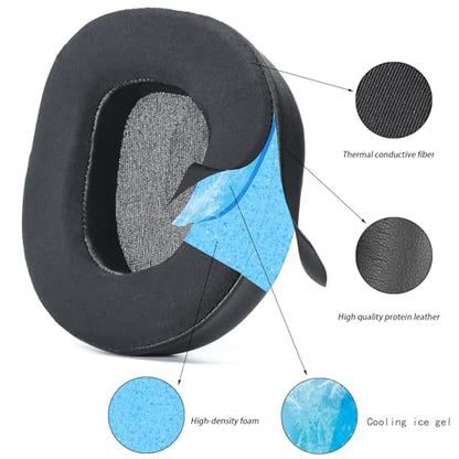 Defean Cooling Gel Earpads for Turtle Beach Stealth 600 Gen2/600 Gen3/500XB | Also for Stealth 600 Gen 2/600 Gen2 USB/600 Gen 2 MAX/600 Gen3(600XB)/500 XB Headset High-Density Noise Isolation Foam - color: Cooling Gel