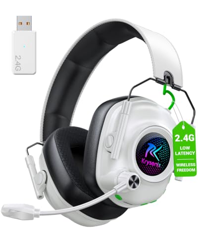 Wireless Gaming Headset with Microphone for PC, PS5, PS4, Switch, Mac