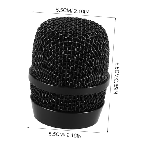 Metal Mic Head Replacement Microphone Grille Cover for Musicians Podcasters Broadcasters - size: 6.50X5.50X5.50CM