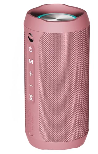 EDUPLINK Bluetooth Speaker IPX7 Waterproof Wireless, Pink - color: Pink Waterproof Speaker