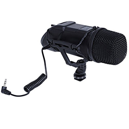 Movo VXR500 HD Professional Condenser XY Stereo Video Microphone for Sony, Nikon,and Canon DSLR Video Cameras (Metal Body)