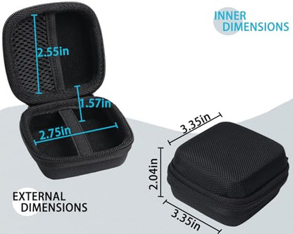 Hard Protective Travel Case Compatible with Wireless Microphones, Boya Wireless Lavalier, Aikela, Leettus, Ejcc, Caiord, Pqrqp, Maybesta, Nptcl, Bulatry, Judkiom, Maxtop Mics,Black(CASE ONLY) - color: Black