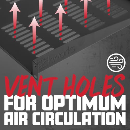 Gator Rackworks Universal Rack Mounting Vented Accessory Shelf, 2U Size - 15" Deep (GRW-SHELFVNT2) - size: 2U Rack Space - Vented