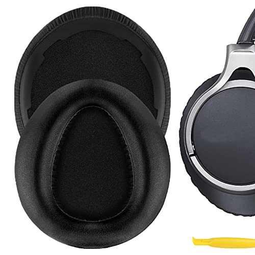 Geekria Replacement Ear Pads for MDR-10RBT, MDR-10RNC, MDR-10R Headphones Ear Cushions, Repair Parts with Video Guide (Black)