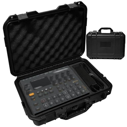 Hard Case for Elektron Digitakt II/Digitone II/Syntakt 12/ Analog Heat MKII Hard Shell Carrying Storage Case Equipped with Comfort Handle with Customizable Foam