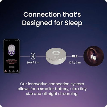 Sleepbuds® | Comfortable Side Sleeper Headphones | Up to 10 Hours of Bluetooth LE Streaming | Science-Backed Sleep Sounds | Snore Blocking Earbuds