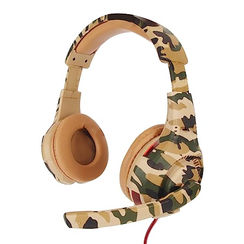 On-Ear Headphones with Microphone, Clear Sound, 120° Microphone, Comfortable, Volume Control, Wide Compatibility, Gaming Headset for Laptop