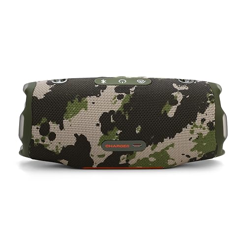 JBL Charge 6 Portable Bluetooth Speaker, Waterproof, Drop-Proof - Camo | Long Battery Life Up To 28 Hours, Quick Charging, Built-In Powerbank, Weatherproof For Outdoor, Poolside, And Shower Use - color: Squad