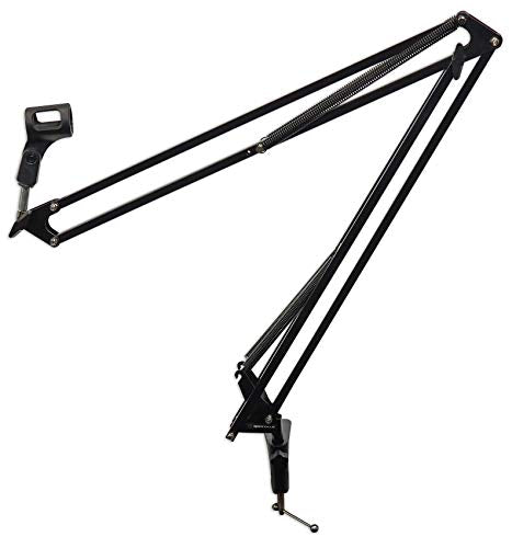 AKG C114 Bundle: Professional Multi-Pattern Large Diaphragm Condenser Recording Microphone, DMS40 40 in Boom Arm Desk Stand with Clamp, 2-Items