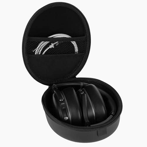 Geekria Shield Headphones Case Compatible with Skullcandy Crusher ANC/Evo/360, Hesh 3, Venue, Replacement Hard Shell Travel Carrying Bag with Cable Storage (Black)