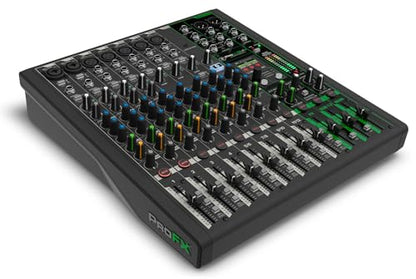 Audiosavings Bundle: (1) Mackie ProFX12v3+ 12-Channel Analog Mixer w/Enhanced FX/USB Recording/Bluetooth Bundle With (3) Rockville RCXFM20E-B 20 Foot Female to Male XLR Mic Cable Black 100% Copper
