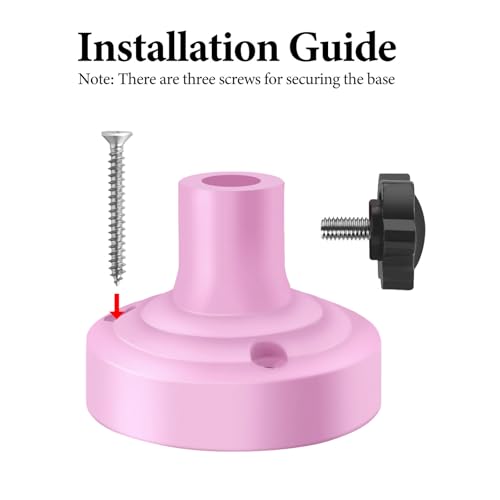 Geekria for Creators Microphone Table Flange Mount Adapter, Metal Table Mount Clamp with Adjustable Interface Aperture Compatible with TONOR T20, Aokeo AK-35, InnoGear Microphone Arm (Pink) - color: Pink
