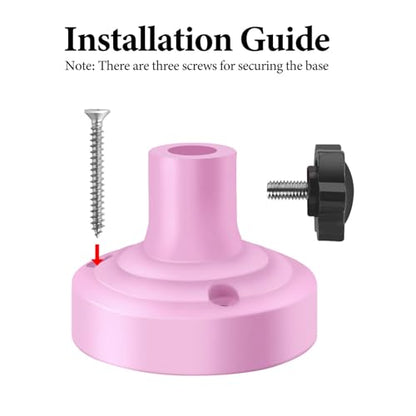 Geekria for Creators Microphone Table Flange Mount Adapter, Metal Table Mount Clamp with Adjustable Interface Aperture Compatible with TONOR T20, Aokeo AK-35, InnoGear Microphone Arm (Pink) - color: Pink