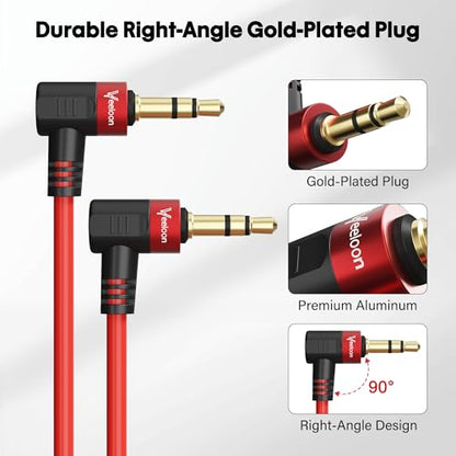 Coiled Retractable 3.5mm Aux TRS Microphone Audio Patch Cable 20 Inch 2 Pack, 90 Degree Angled Jack Stereo Live Streaming Cord for Rode Wireless Go 2/DJI Mic 2/Nikon & Other DSLR Cameras - style: 3.5mm Dual TRS Cable