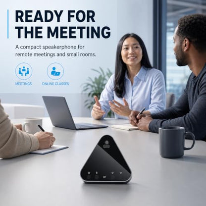 Conference Speaker and Microphone, Bluetooth Speakerphone with 360° Voice Pickup, USB-C Plug & Play, Compatible with Leading Platforms for Personal Workspaces - style: 6