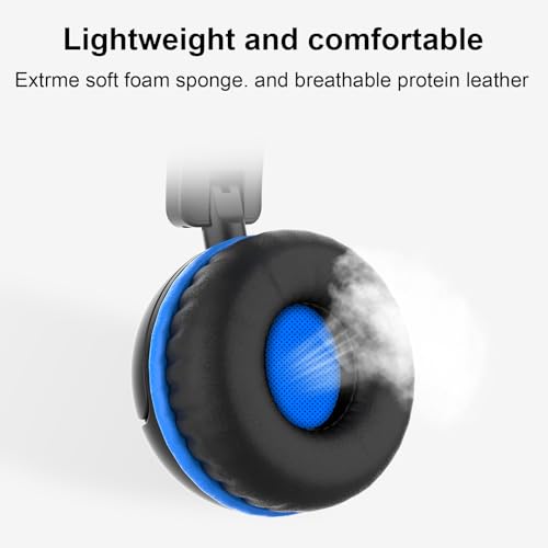 IMYB V1 Kids Headphones, Wired Stereo Foldable Tangle-Free 3.5mm Adjustable On-Ear Headphones for Kids for School/Toddlers/Childrens/Teens/Boys/Girls/Ipad/Tablet/Kindle/Phones/Travel/Plane (Black) - color: Black