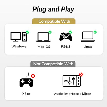 TONOR Condenser Microphone 192kHz/24Bit, USB Cardioid Computer Mic Kit with Upgraded Boom Arm/Spider Shock Mount for Recording, Streaming, Gaming, Podcasting, Voice Over, YouTube, TC-2030
