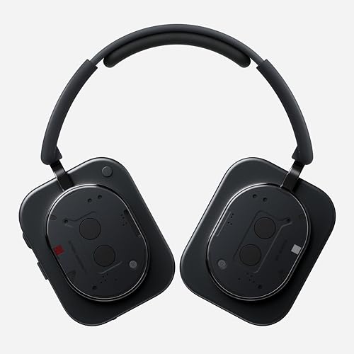 Nothing Headphone (1) Hybrid Active Noise Cancelling Headphones, Wireless Over-Ear Headphones with 6 Mics, 80Hrs Playtime, Hi-Res Audio, KEF-Tuned, Spatial Sound, Comfort Fit & Fast Charging Black - color: Black