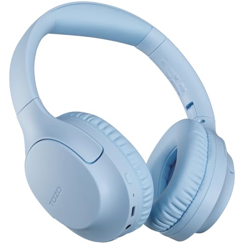 TOZO HA1 70H Over Ear Wireless Headphones Bluetooth 5.4 Foldable Headset | Deep Bass Stereo Sound, 32 Custom EQ Modes, Control Via Button, 78ms Low-Latency, Clear Call, Ideal For Travel Daily Use - color: Blue