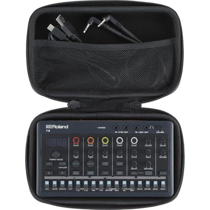 ROLAND CB-RAC AIRA Compact Carrying Case | Custom Case to Protect your E-4 Voice Tweaker, J-6 Chord Synth & T-8 Beat Machine | Streamlined & Rugged with Internal Mesh Pocket - size: 8-1/2 x 5-3/8 x 2-3/16 inches