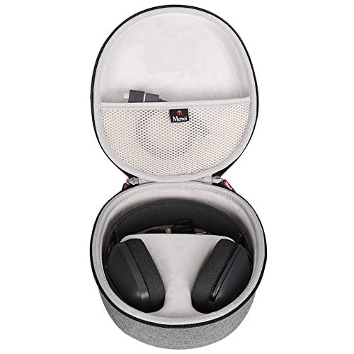 Mchoi Headphones Case Fits for Logitech Zone Vibe 100&125 / for Logitech G PRO X, G735 Wireless Headphones, Case Only, Grey - color: Grey
