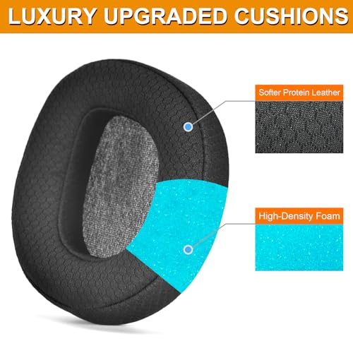 Defean Mesh Fabric Earpads for Turtle Beach Stealth 600 Gen2/600 Gen3/500XB | Also for Stealth 600 Gen 2/600 Gen2 USB/600 Gen 2 MAX/600 Gen3(600XB)/500 XB Headset,Durable Mesh Fabric - color: Mesh Fabric