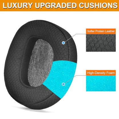 Defean Mesh Fabric Earpads for Turtle Beach Stealth 600 Gen2/600 Gen3/500XB | Also for Stealth 600 Gen 2/600 Gen2 USB/600 Gen 2 MAX/600 Gen3(600XB)/500 XB Headset,Durable Mesh Fabric - color: Mesh Fabric