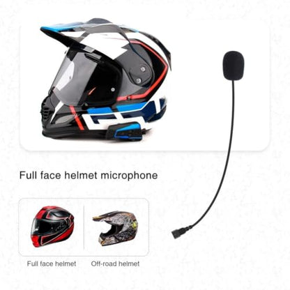 Enhanced Clear Helmets Microphone for Cardo Asmax Reso Intercom Systems | with Noise Cancelling Technology and Silver Plated Wiring Suitable Delivers Clear Audio and Call Quality - color: B
