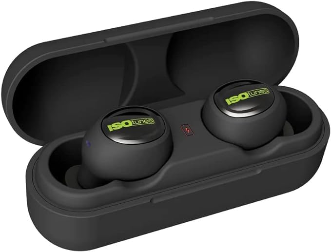 ISOtunes Free 2.0 Bluetooth Hearing Protection, OSHA Compliant Work Earbuds | 25 dB NRR, wireless earplug headphones, OSHA approved, true wireless Bluetooth, designed for work - color: Matte Black