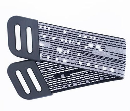 Replacement Headband Compatible with Logitech G733 Wireless Black Gray | Also suitable for Logitech G335 wired gaming headset Headband made of stretch braid and silicone buckle - color: Black Gray