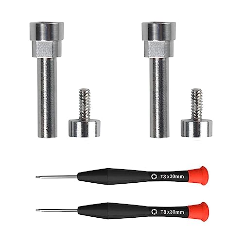 QuietComfort 35 Hinge Screws Fit Great QC35 Hex Screw, Metal Hinge Swivel Screw Hinge Pin Parts Replacement for Bose QuietComfort 35 II/QC35 II/QC35 I/QC45/QC45 SE/QC25/QC Wireless Headphones (Silver) - color: Silver
