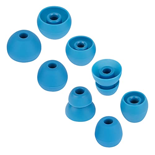 Replacement Eartips Silicone Ear Buds Tips Compatible with Powerbeats Pro Beats Wireless Earphone Headphones，4 Pairs（Blue） - color: Blue