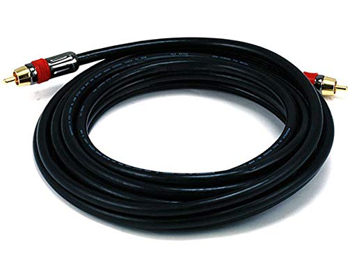 Monoprice 15ft Coaxial Audio/Video RCA CL2 Rated Cable - RG6/U 75ohm (for S/PDIF, Digital Coax, Subwoofer, and Compos - size: 15 feet