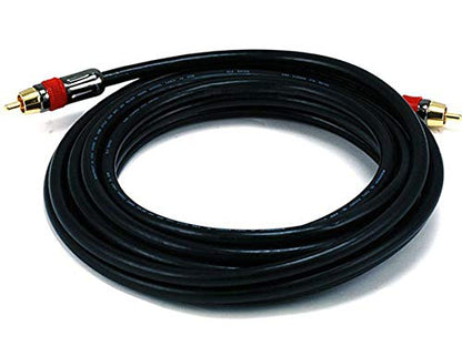 Monoprice 15ft Coaxial Audio/Video RCA CL2 Rated Cable - RG6/U 75ohm (for S/PDIF, Digital Coax, Subwoofer, and Compos - size: 15 feet