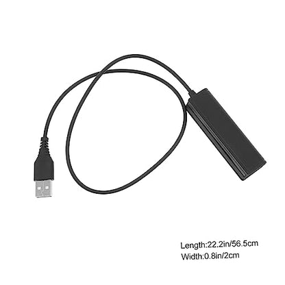SECFOU 3pcs Female Headset Jack to Male USB Adapter Cable for Laptop and Telephone Headsets to USB Devices Lightweight and Portable Converter for and Online Conferencing