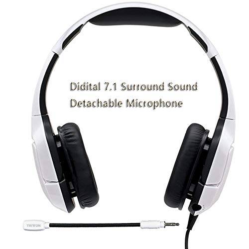 TRITTON Kunai Pro 7.1 Virtual Surround Sound PC Gaming Headset with USB Cable, Gaming Headphone with Soft Memory Earmuffs Compatible with PC, PS4, Mac, Laptop