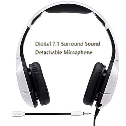 TRITTON Kunai Pro 7.1 Virtual Surround Sound PC Gaming Headset with USB Cable, Gaming Headphone with Soft Memory Earmuffs Compatible with PC, PS4, Mac, Laptop