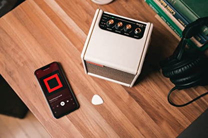 Positive Grid Spark MINI 10W Small Smart Guitar Amp & Bluetooth Speaker | Portable Sound for Guitar Playing at Home or On the Go | Pearl | Portable amp & Bluetooth speaker for electric, acoustic & bass. 100k+ tones, Spark AI, Smart Jam, up to 8-hr battery
