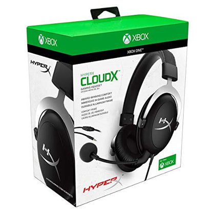 HyperX CloudX – Official Xbox Licensed Gaming Headset, Compatible with Xbox One and Xbox Series X|S, Memory Foam Ear Cushions, Detachable Noise-Cancellation Microphone - Black - size: Wired, style: CloudX