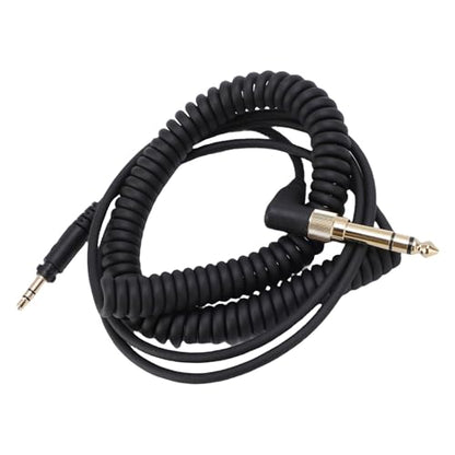 Headphone Extension Spring Cable, Secure Connection, Lossless Sound Quality, No Tangling, for DJ1200 Headphone, Extend Up to 3.3meter for DJ Booths, Studios or Home Use