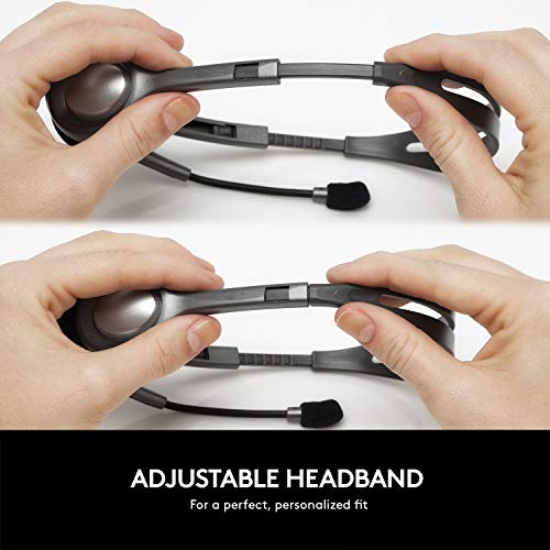 Logitech H111 Wired Headset Stereo Headphones - Black | Wired headphones, 3.5 mm audio jack, compatible with PC, Mac, laptop, smartphone, and tablet