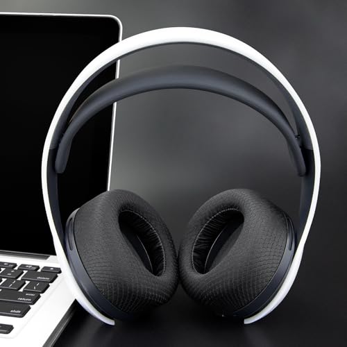 SOULWIT Earpads for Sony Pulse 3D (PS5) Wireless Headset, Ear Pads Cushions with Noise Isolation Foam - MF Black