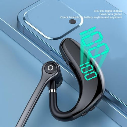 SUNGOOYUE Bluetooth Headset, Noise Cancelling 65 Hours Talking TimeHands Built in Mic Bluetooth 5.3 Earpiece for Driving Business Sports