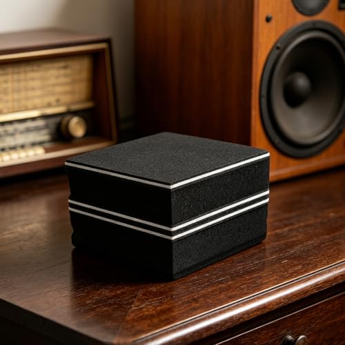 Sound Dampening Speaker Riser Foam - Audio Acoustic Noise Isolation Platform Pads Recoil Stabilizer For Studio Monitor, Subwoofer, Loud Speakers - size: 20.00X20.00X10.00CM